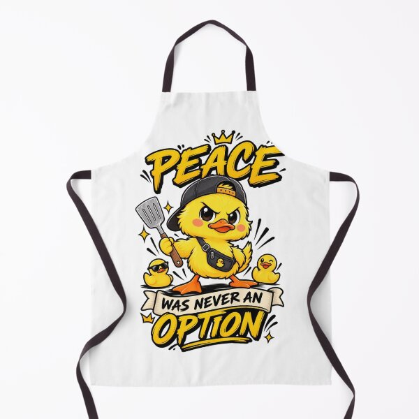 Item preview, Cute Duckling Peace Was Never An Option Funny Kawaii Cooking Spatula Duck Humor designed and sold by LuxeBuzz.