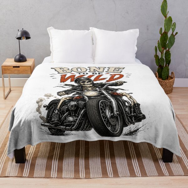 Item preview, Bone to Be Wild Biker Graphic designed and sold by Side Quest Co..