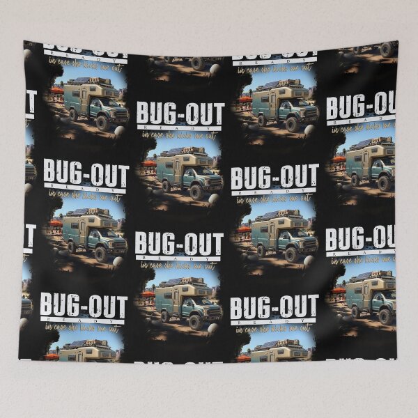 Item preview, Bug-Out Ready Funny Husband Survival Shirt - Prepper Marriage Humor designed and sold by BemzCorner.