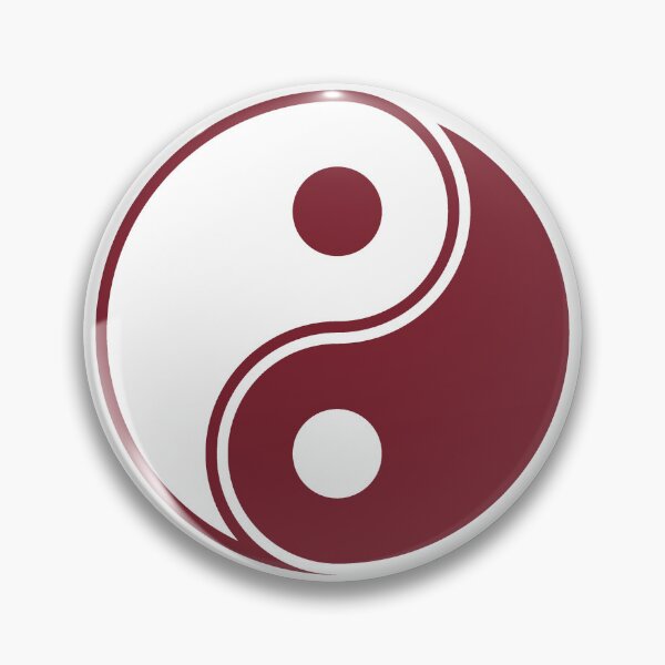 Item preview, Burgundy Yin Yang Taoism Balance Symbol designed and sold by pattern-archive.
