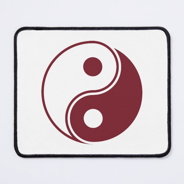 Item preview, Burgundy Yin Yang Taoism Balance Symbol designed and sold by pattern-archive.