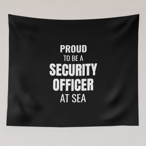 Item preview, Proud to be a Security Officer at Sea (White) designed and sold by ShipCrewNation.