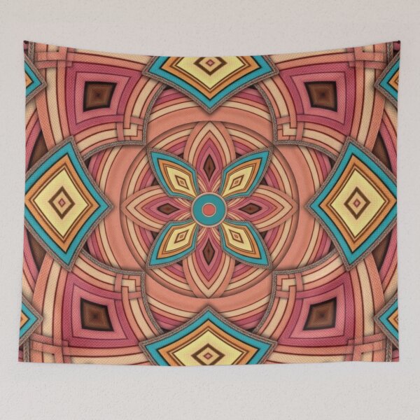 Item preview, Butterfly Flower Stripes & Diamonds designed and sold by Dancingrabbit Studio.