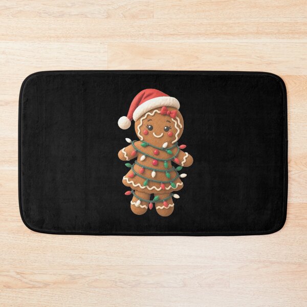 Item preview, Gingerbread Girl Santa Hat Christmas Lights Bow Women designed and sold by clothesy7.