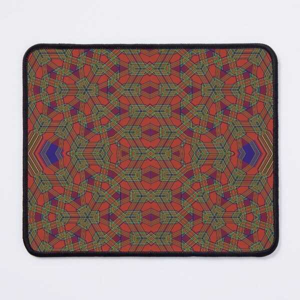 Item preview, Royal Stewart Tartan 3.3.4 Reflection Fractartan Tile designed and sold by Cathedral of Curiosity.
