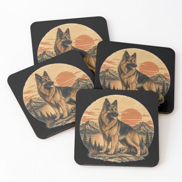 Item preview, Vintage German Shepherd Sunset designed and sold by Bartas2026.