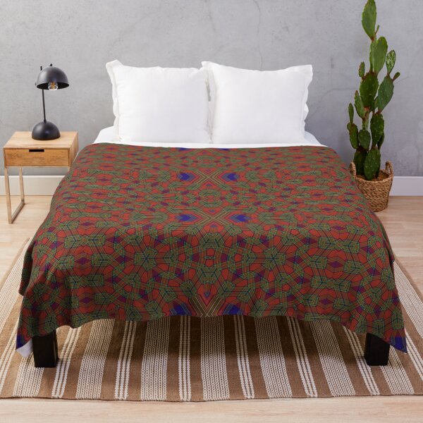 Item preview, Royal Stewart Tartan 3.3.4 Reflection Fractartan Tile designed and sold by Cathedral of Curiosity.