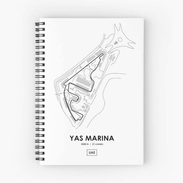 Item preview, Mapa de rutas de Yas Marina - Emiratos Árabes Unidos designed and sold by andreanastasio.