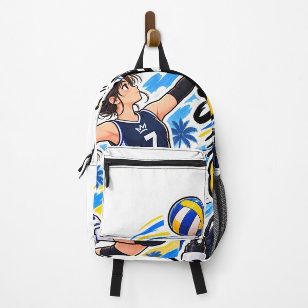Item preview, Serve It Up Volleyball Girl Sticker | Cute Volleyball Player Sports Sticker designed and sold by Genzfirevibes.