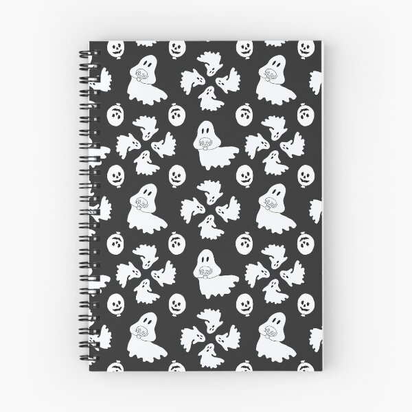 Item preview, Cute and Spooky Halloween Ghosts with Skulls and Balloons designed and sold by studiodrchicken.
