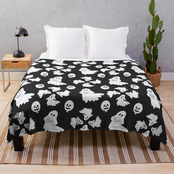 Item preview, Cute and Spooky Halloween Ghosts with Skulls and Balloons designed and sold by studiodrchicken.