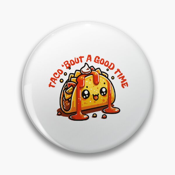 Item preview, Kawaii Taco Bout A Good Time Food Pun designed and sold by drchzak.