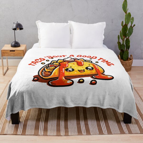 Item preview, Kawaii Taco Bout A Good Time Food Pun designed and sold by drchzak.