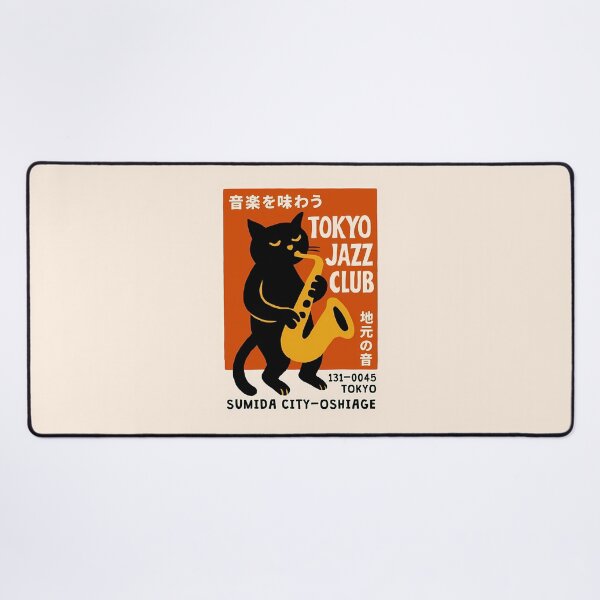 Item preview, Tokyo Jazz Club Cat Poster designed and sold by RobertJes.