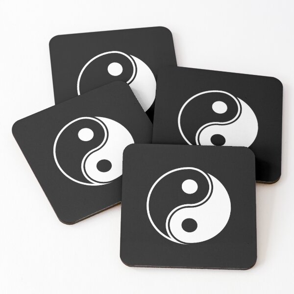 Item preview, White Yin Yang Taoism Balance Symbol designed and sold by pattern-archive.