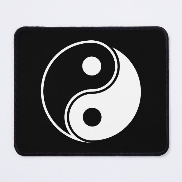 Item preview, White Yin Yang Taoism Balance Symbol designed and sold by pattern-archive.