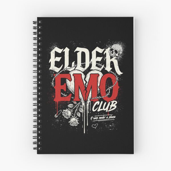 Item preview, Elder Emo Club It Was Never a Phase Nostalgic Gift designed and sold by Say It With Ink.