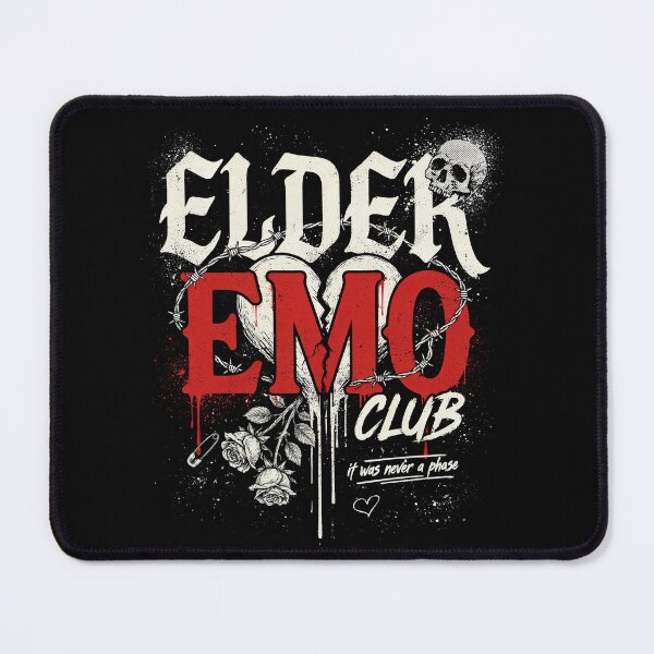 Item preview, Elder Emo Club It Was Never a Phase Nostalgic Gift designed and sold by Say It With Ink.