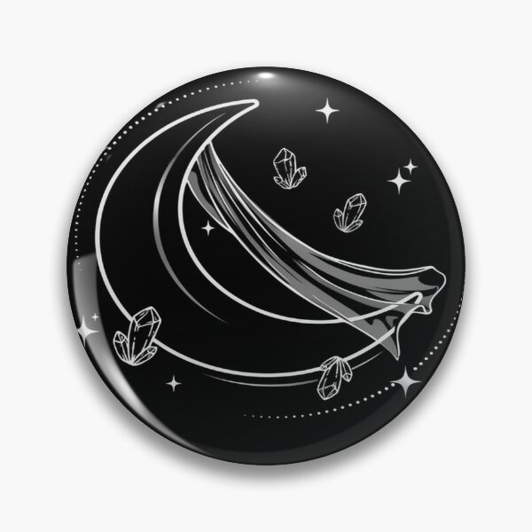Item preview, Crystal Crescent Moon – Minimalist Celestial Design designed and sold by Midnight Veil Designs.