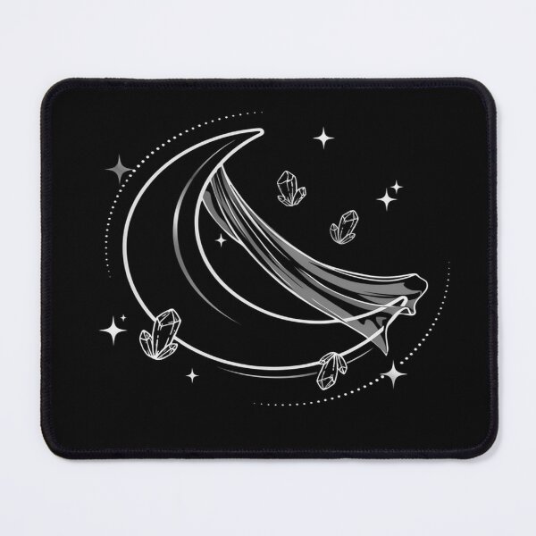 Item preview, Crystal Crescent Moon – Minimalist Celestial Design designed and sold by Midnight Veil Designs.