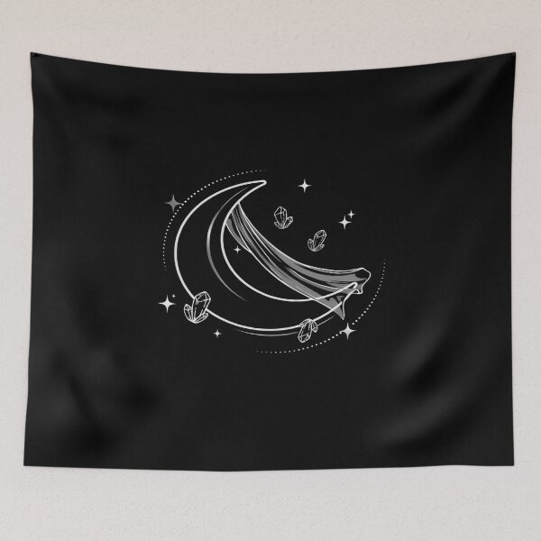 Item preview, Crystal Crescent Moon – Minimalist Celestial Design designed and sold by Midnight Veil Designs.