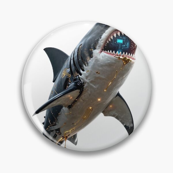 Item preview, The Vantablack Shark - Dark Luxury Relentless Momentum & Apex Power Art designed and sold by Chrome cinematic.