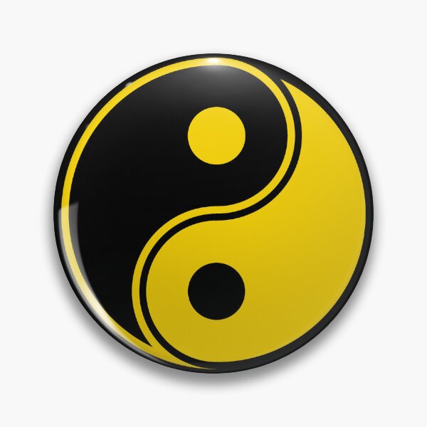 Item preview, Gold Yin Yang Taoism Balance Symbol designed and sold by pattern-archive.