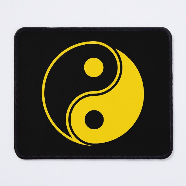 Item preview, Gold Yin Yang Taoism Balance Symbol designed and sold by pattern-archive.