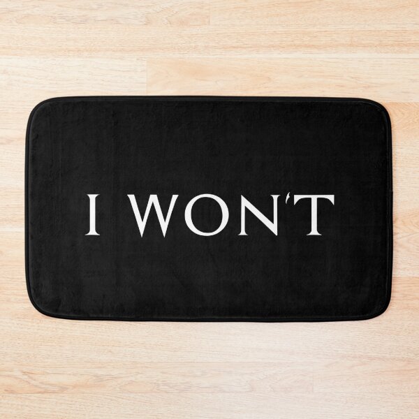 Item preview, I Won't, Unique designed and sold by villacreativa.