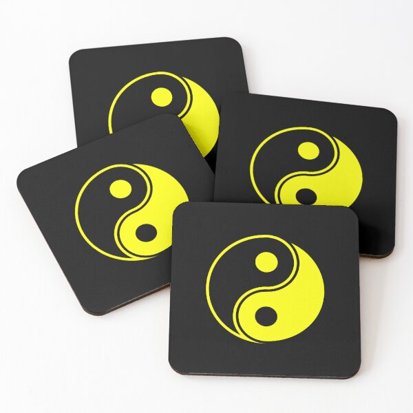 Item preview, Yellow Yin Yang Taoism Balance Symbol designed and sold by pattern-archive.