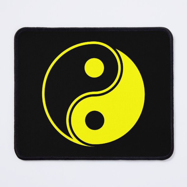 Item preview, Yellow Yin Yang Taoism Balance Symbol designed and sold by pattern-archive.