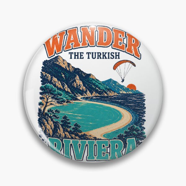 Item preview, Wander the Turkish Riviera Retro T-Shirt | Ölüdeniz Paragliding Turkey Travel Graphic designed and sold by DreamPaw Studio.