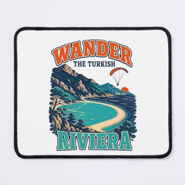 Item preview, Wander the Turkish Riviera Retro T-Shirt | Ölüdeniz Paragliding Turkey Travel Graphic designed and sold by DreamPaw Studio.