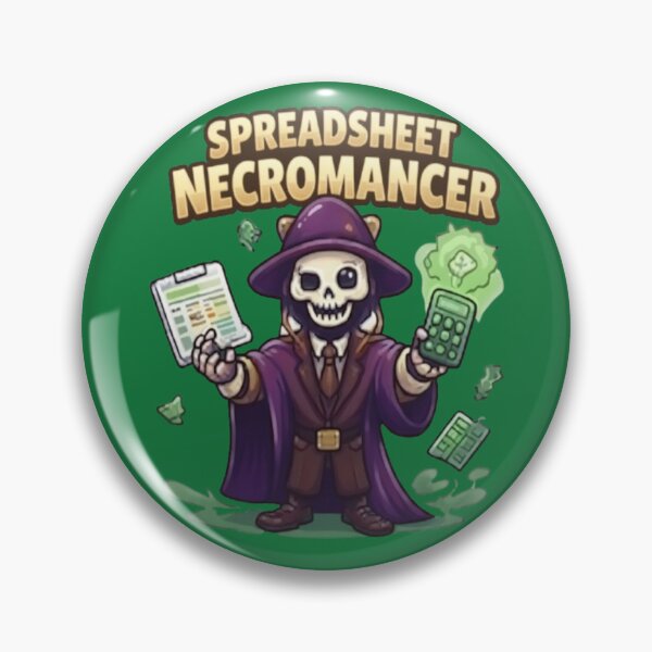 Item preview, Funny Spreadsheet Necromancer Accounting Excel Humor designed and sold by Northern Glow Art.