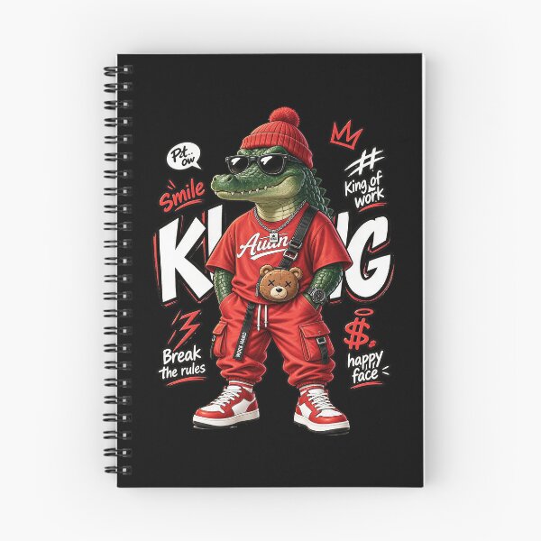 Item preview, Cool Crocodile Streetwear King – Funny Rebellious Croc Character designed and sold by limos.