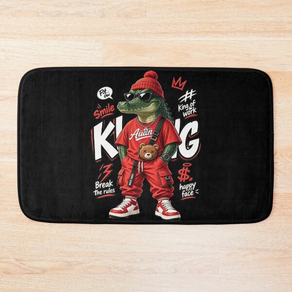 Item preview, Cool Crocodile Streetwear King – Funny Rebellious Croc Character designed and sold by limos.