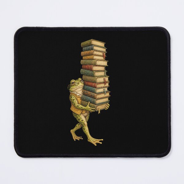 Item preview, Vintage Frog Librarian Carrying Books Book Lover designed and sold by CG Studio.