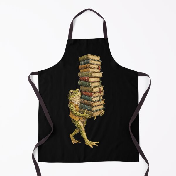 Item preview, Vintage Frog Librarian Carrying Books Book Lover designed and sold by CG Studio.