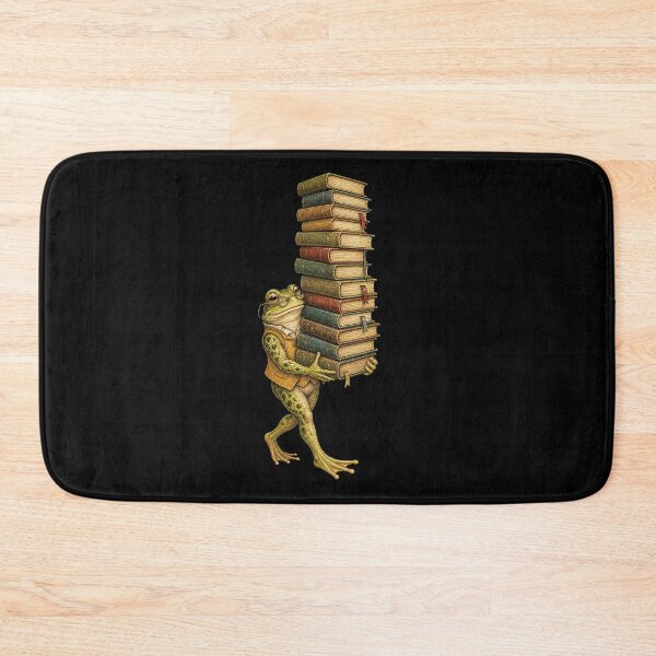 Item preview, Vintage Frog Librarian Carrying Books Book Lover designed and sold by CG Studio.