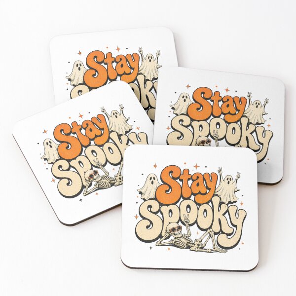 Item preview, Retro Stay Spooky Halloween Skeleton Crew designed and sold by Side Quest Co..