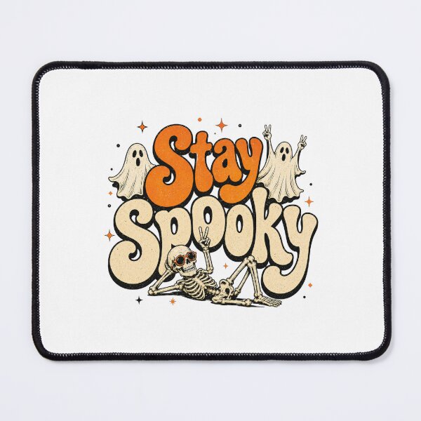 Item preview, Retro Stay Spooky Halloween Skeleton Crew designed and sold by Side Quest Co..