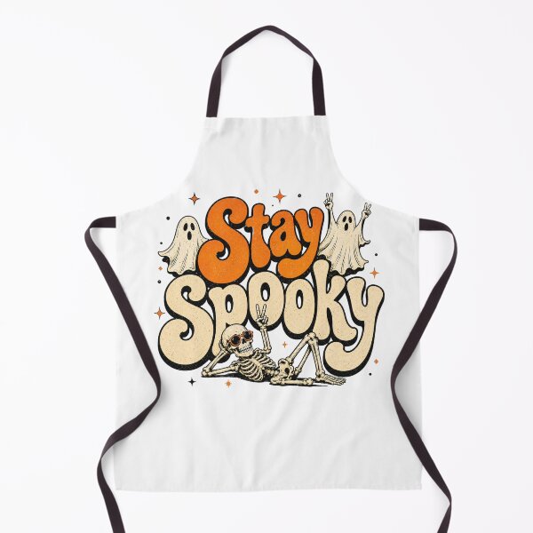 Item preview, Retro Stay Spooky Halloween Skeleton Crew designed and sold by Side Quest Co..