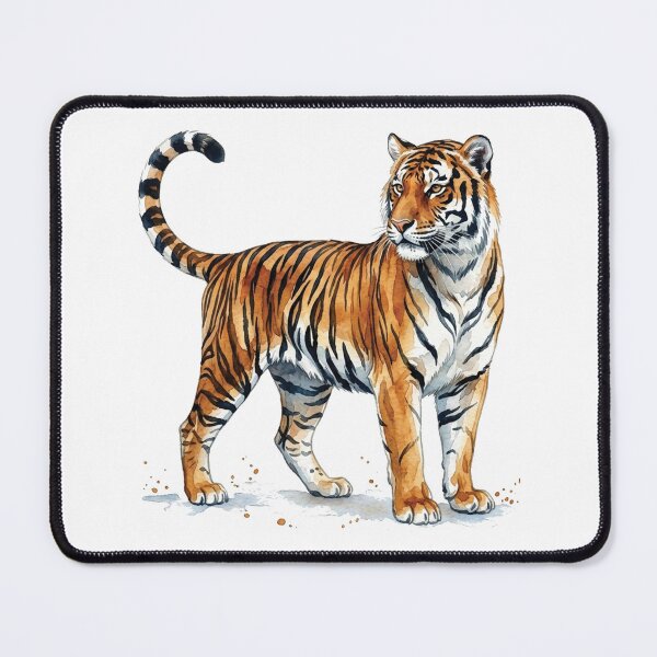 Item preview, water color tiger sticker designed and sold by Stickers void.