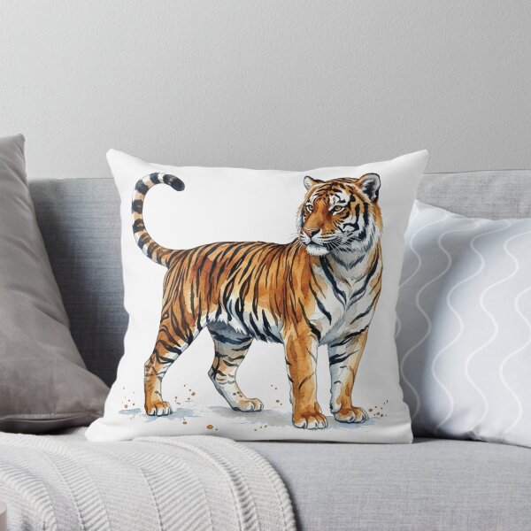 Item preview, water color tiger sticker designed and sold by Stickers void.
