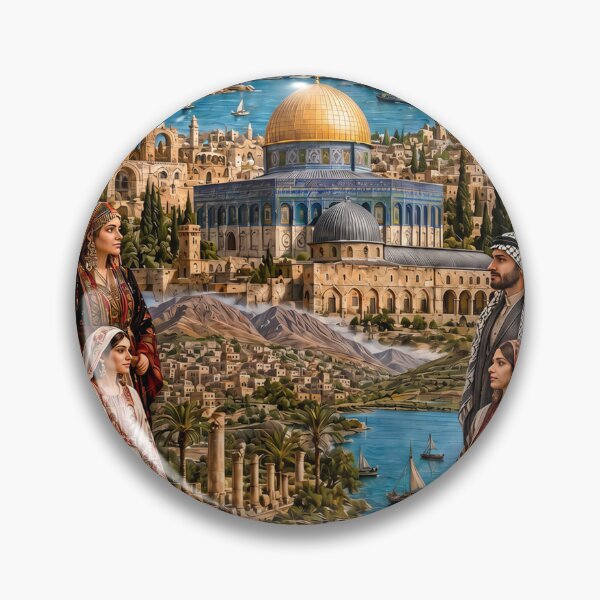 Item preview, Palestine Jerusalem Vintage Travel Poster Art designed and sold by CHC.