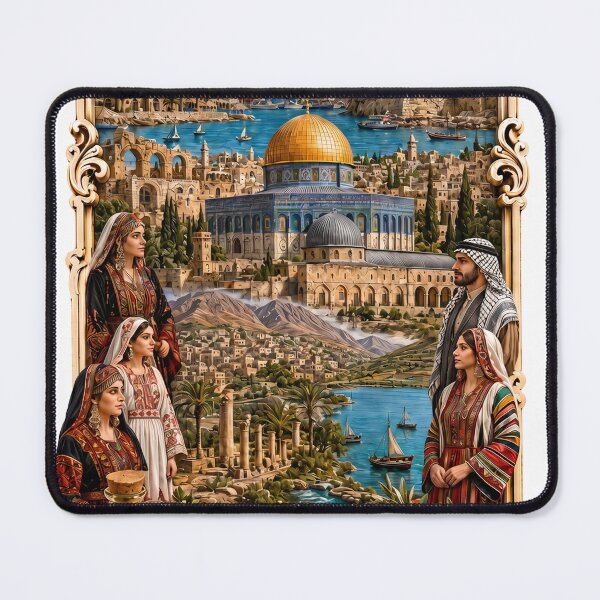 Item preview, Palestine Jerusalem Vintage Travel Poster Art designed and sold by CHC.