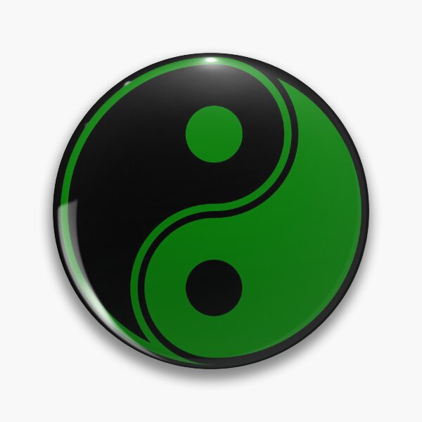 Item preview, Green Yin Yang Taoism Balance Symbol designed and sold by pattern-archive.