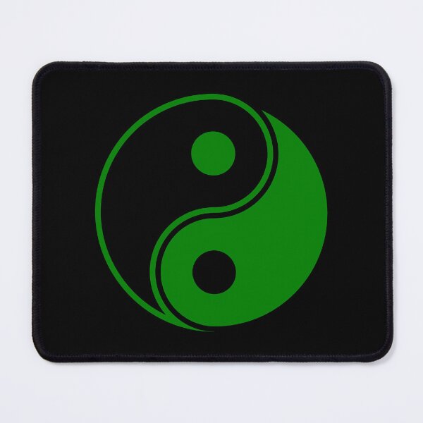 Item preview, Green Yin Yang Taoism Balance Symbol designed and sold by pattern-archive.
