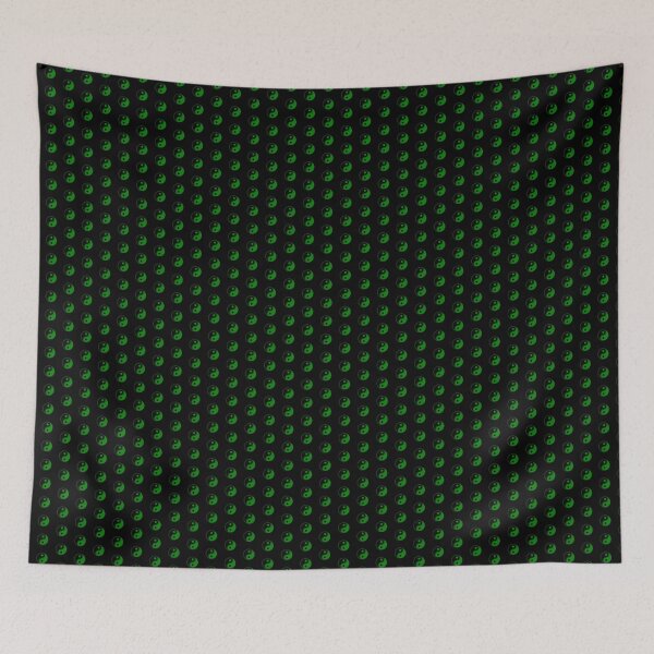 Item preview, Green Yin Yang Taoism Balance Symbol designed and sold by pattern-archive.