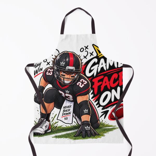 Item preview, Game Face On Football Anime Player Sticker | American Football Sports Sticker designed and sold by Genzfirevibes.